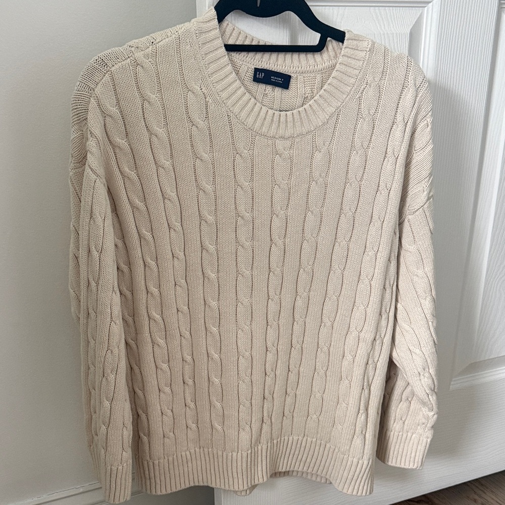 Gap cotton cableknit knit sweater